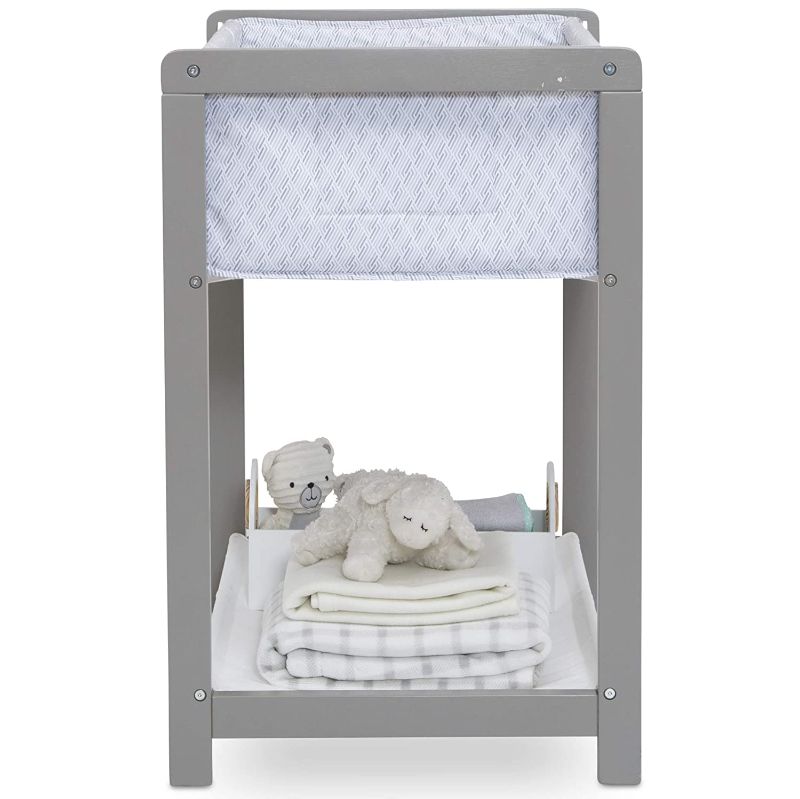 Photo 1 of Delta Children Classic Wood Bedside Bassinet Sleeper - Portable Crib with High-End Wood Frame, Link
