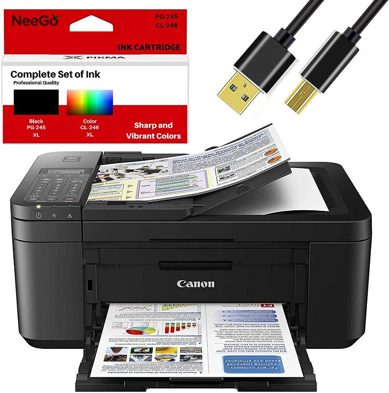 Photo 1 of Canon Wireless Pixma TR-Series Inkjet All-in-one Printer with Scanner, Copier, Mobile Printing and Google Cloud + Bonus Set of Ink
