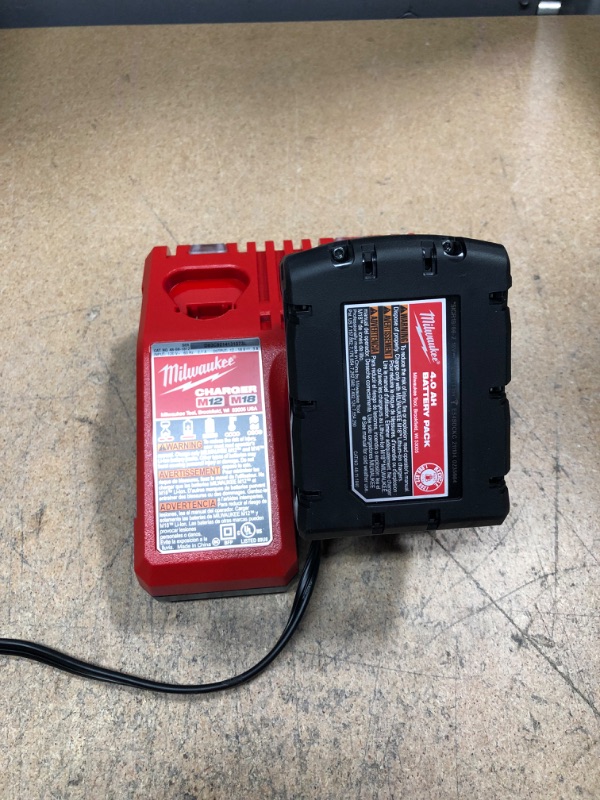 Photo 3 of Milwaukee M18 18-Volt Lithium-Ion XC Starter Kit with One 5.0Ah Battery and Charger