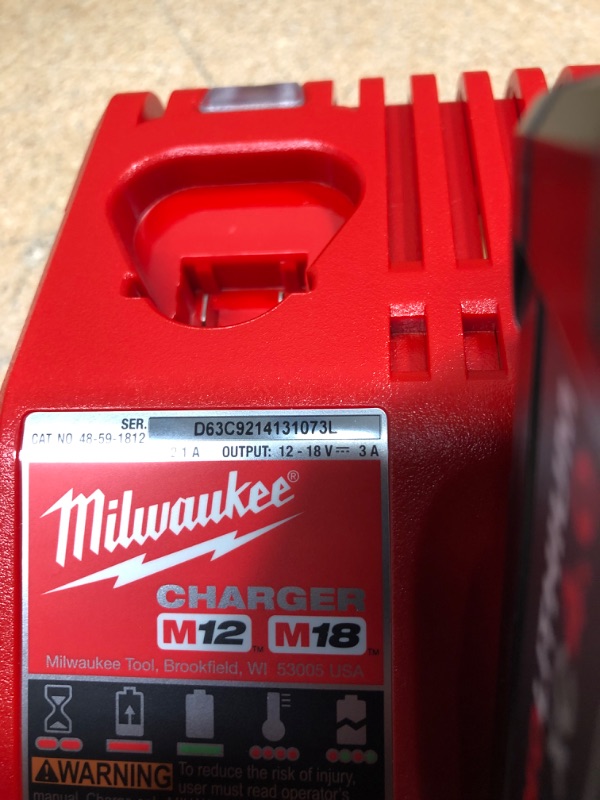 Photo 4 of Milwaukee M18 18-Volt Lithium-Ion XC Starter Kit with One 5.0Ah Battery and Charger