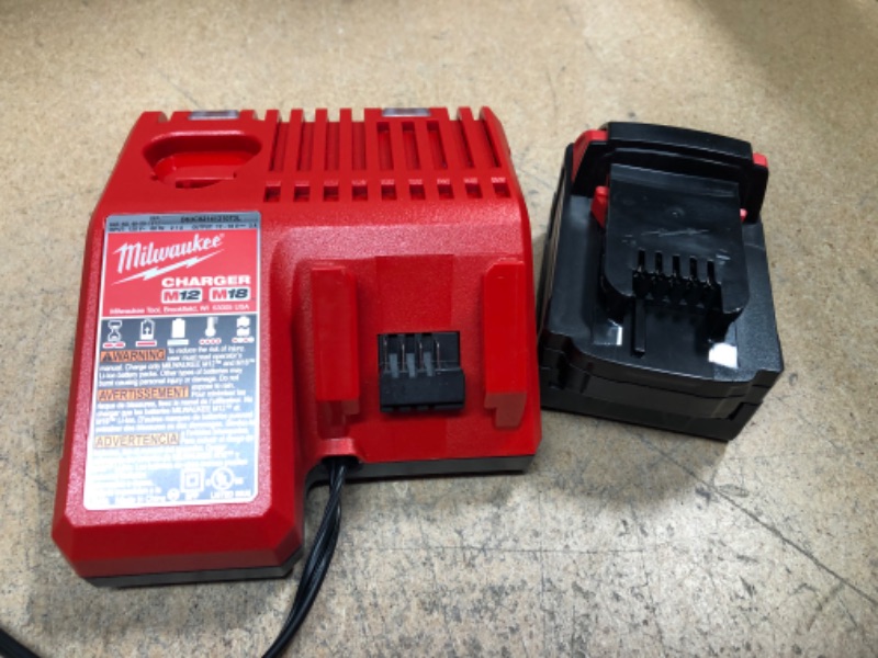 Photo 2 of Milwaukee M18 18-Volt Lithium-Ion XC Starter Kit with One 5.0Ah Battery and Charger