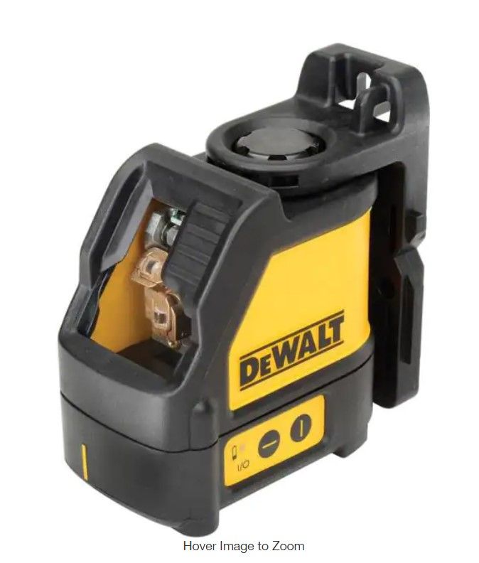 Photo 1 of DEWALT 165 ft. Red Self-Leveling Cross-Line Laser Level with (3) AA Batteries & Case