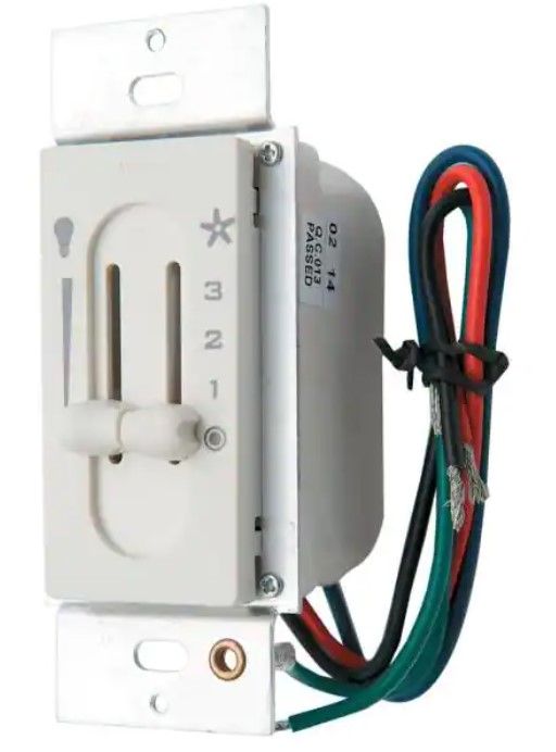 Photo 1 of Hunter All-Fan 3-Speed Fan/Light Dual-Slide Ceiling Fan Switch