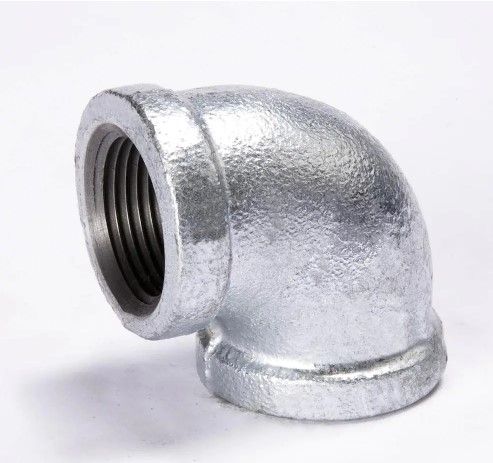 Photo 1 of 3/4 in. FIP Galvanized Malleable Iron 90-Degree Elbow Fitting (2-pack)