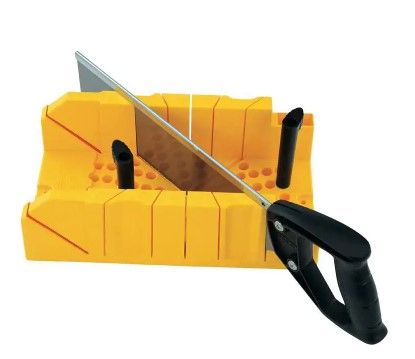 Photo 1 of (Bundle of 4 items),14.5 in. Deluxe Clamping Miter Box with 14 in. Saw , Ice maker water supply line (12 ft.), 3-1/4 in. x 8-3/4 in. Drywall Hand Sander, and 1/2 in. x 8 in. PVC Riser.