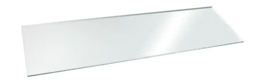 Photo 1 of 8 in. x 36 in. Clear Glacier Glass Shelf