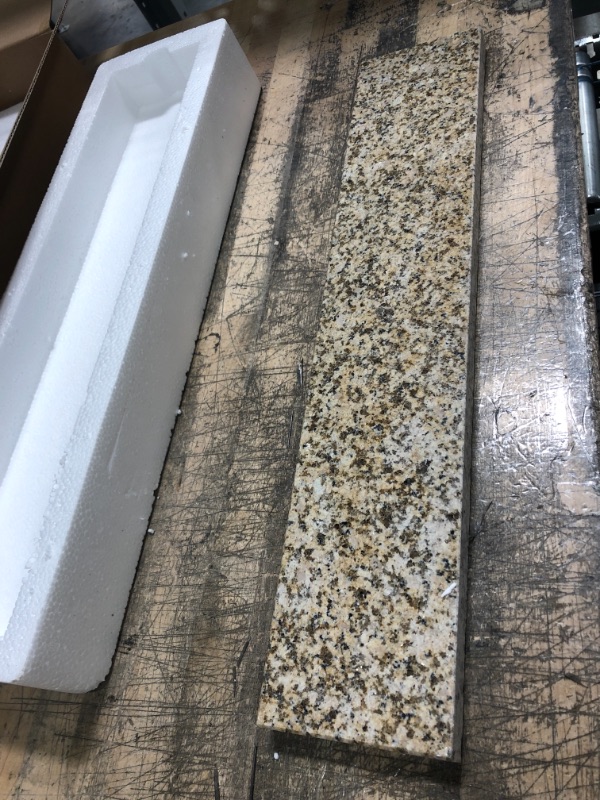 Photo 1 of 20 in. Granite Sidesplash in Beige
