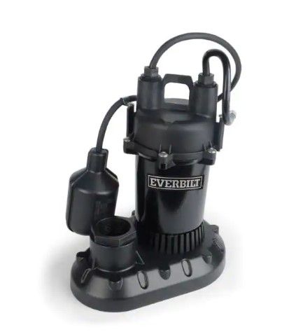 Photo 1 of 1/2 HP Submersible Aluminum Sump Pump with Tethered Switch

