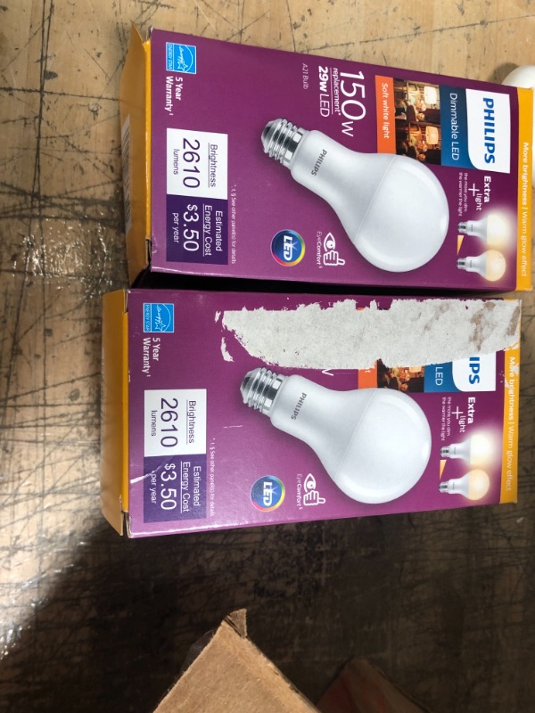 Photo 2 of 150-Watt Equivalent A21 Dimmable with Warm Glow Dimming Effect Energy Saving LED Light Bulb Soft White (2700K) (1-Bulb)
SET OF 2