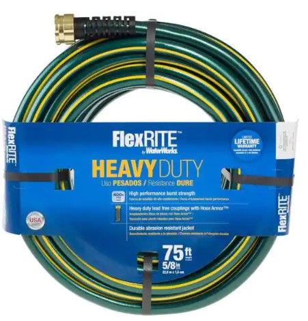 Photo 1 of 
WATERWORKS
FlexritePro 5/8 in. x 75 ft. Heavy Duty Garden Hose