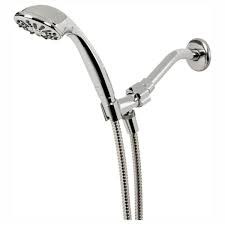 Photo 1 of 1-Spray 3.3 in. Single Wall Mount Handheld Shower Head in Chrome
