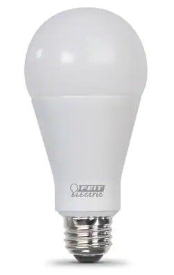Photo 1 of **BOX OF 4** Feit Electric
200-Watt Equivalent A21 Non-Dimmable LED Light Bulb in Bright White (3000K)