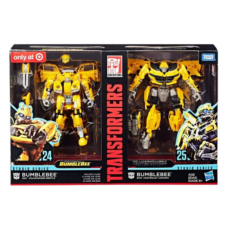 Photo 1 of 2pk Transformers Toys Studio Series 24 and 25 Deluxe Class Bumblebee Action Figure
