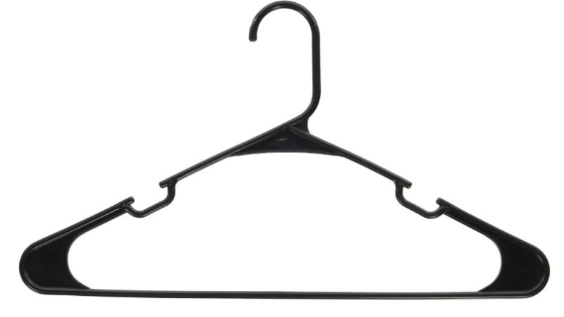 Photo 1 of 18 PACK BLACK PLASTIC HANGERS