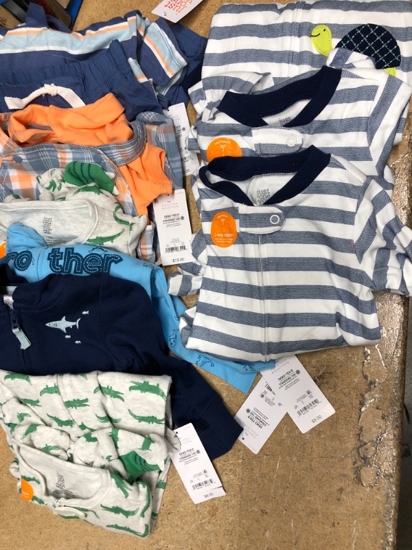 Photo 1 of  9 MONTHS SIZE 
INFANT BOY CLOTHES BUNDLE: 10 ITEMS

