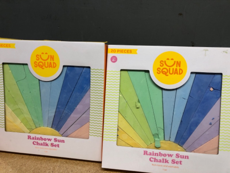 Photo 2 of 2 SETS
20pc Sidewalk Rainbow Sun Chalk Set - Sun Squad™

