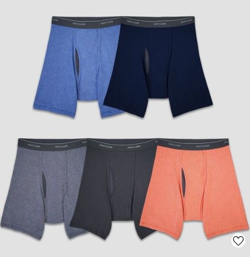 Photo 1 of (Large) Fruit of the Loom Men's Coolzone Boxer Briefs - Colors May Vary