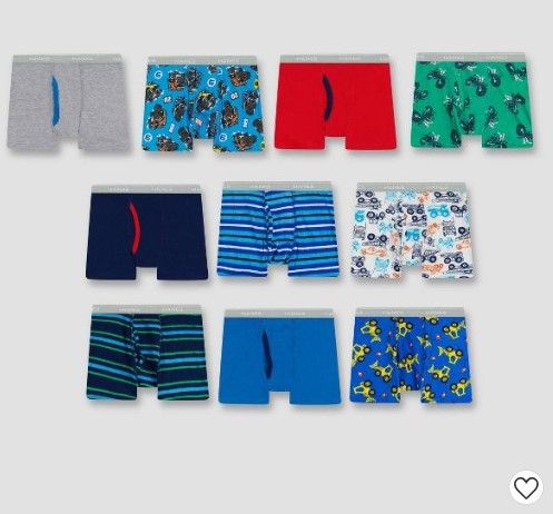 Photo 2 of 2 PACK** Hanes Toddler Boys' 10pk Boxer Briefs + Carter's Just One You® Toddler Boys' Dino Pajama Set - Green/Blue