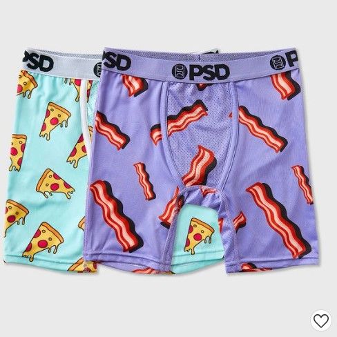 Photo 1 of 2 PACK**(Large) PSD Boys' 2pk Pizza Bacon Underwear + Speedo Adult Silicone Swim Cap (Pink)