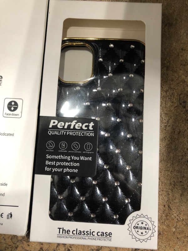 Photo 1 of perfect quality protection   the classic phone case  glitter black    4 pck