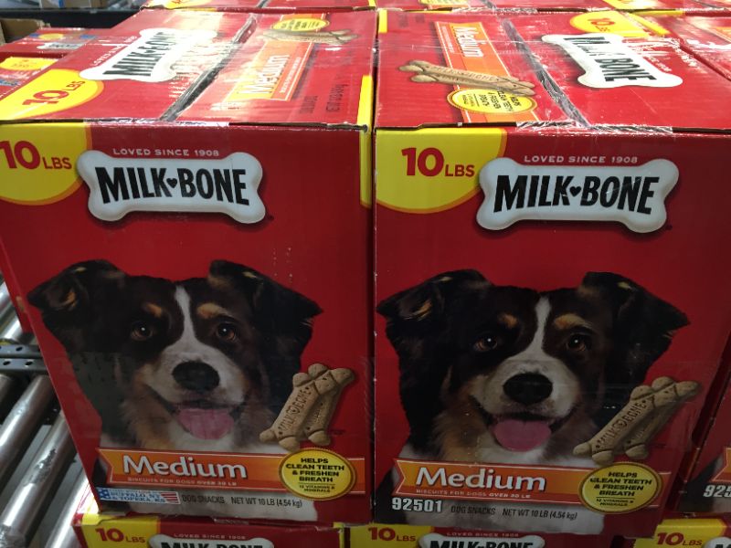 Photo 2 of 2 PACK, Milk-Bone Original Dog Biscuits - for Medium-sized Dogs, 10-Pound BEST BY 02/21/22
