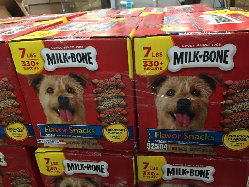Photo 2 of 2 PACK, Milk-Bone Flavor Snacks Small Dog Treats, 7 Pound BEST BY 05/08/22

