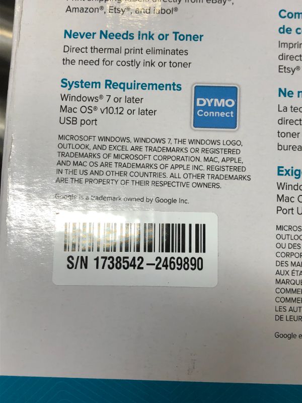 Photo 7 of DYMO 1755120 LabelWriter 4XL Thermal Label Printer
