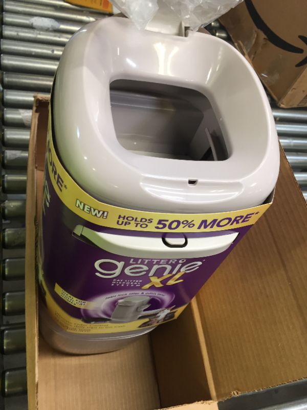 Photo 3 of Litter Genie XL Pail Ultimate Cat Litter Disposal System Locks Away Odors Silver, NO SCOOP 