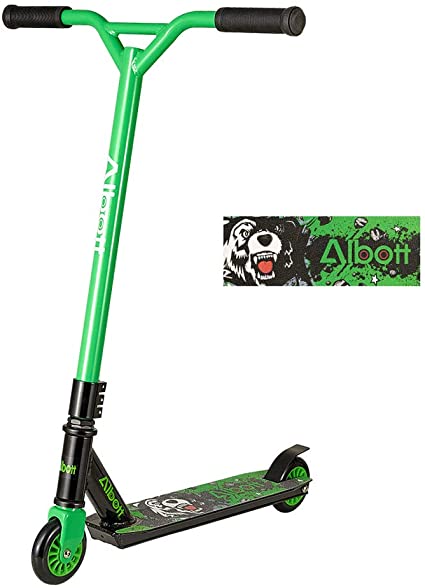 Photo 1 of Albott Pro Scooters Stunt Scooter - Complete Trick Scooters Beginner Freestyle Sports Kick Scooter with Fixed Bar Scooter for Kids 8 Years and Up,Boys,Teens,Adults
