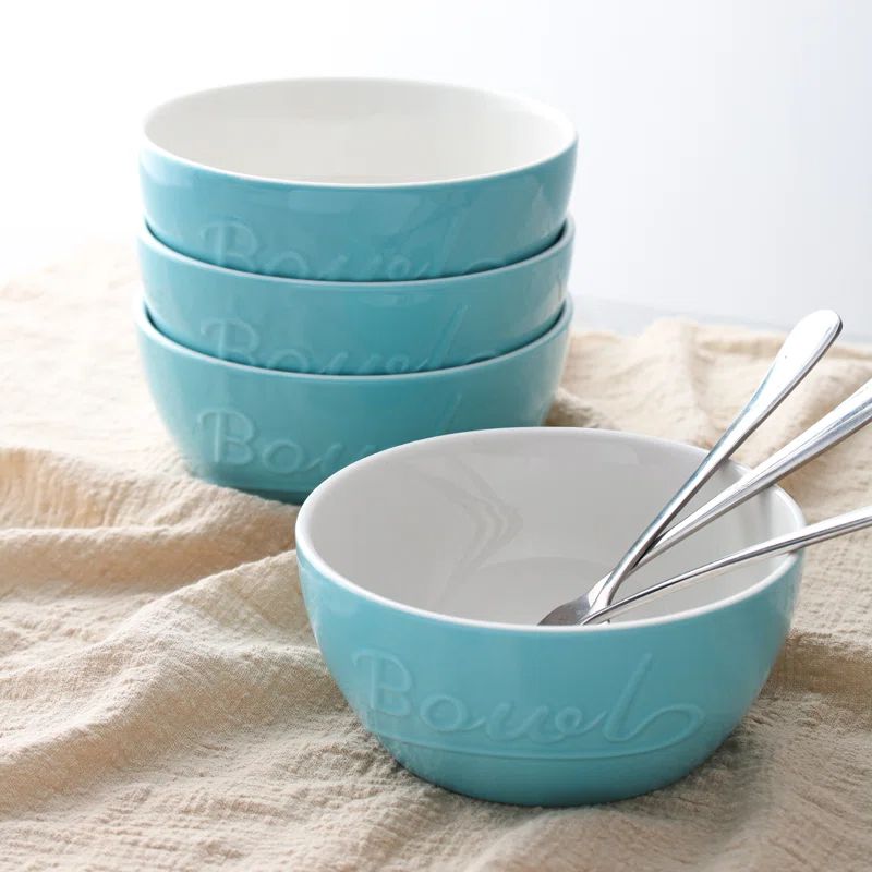 Photo 1 of CASE OF 4 SETS; DOWAN 27OZ CERAL BOWL 4 PIECE 