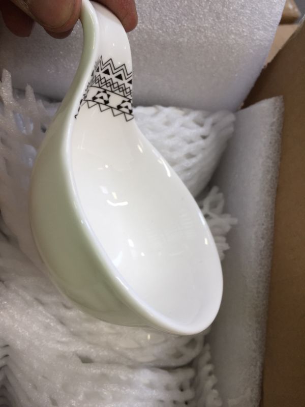 Photo 1 of DOWAN 3 Oz Dip Bowls, Soy Sauce Dish with Handle, Ceramic Dipping Bowl Set, Individual Serving Bowl for Condiment, Appetizer, Salsa, Sauce, Dinner, Party, BBQ, Modern Bohemian, White
