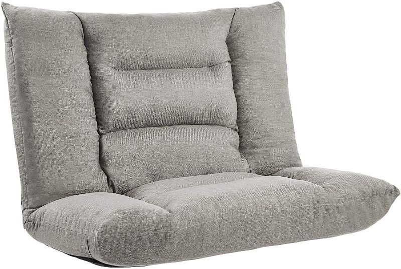 Photo 1 of Amazon Basics Adjustable Foam Floor Sofa - Grey
