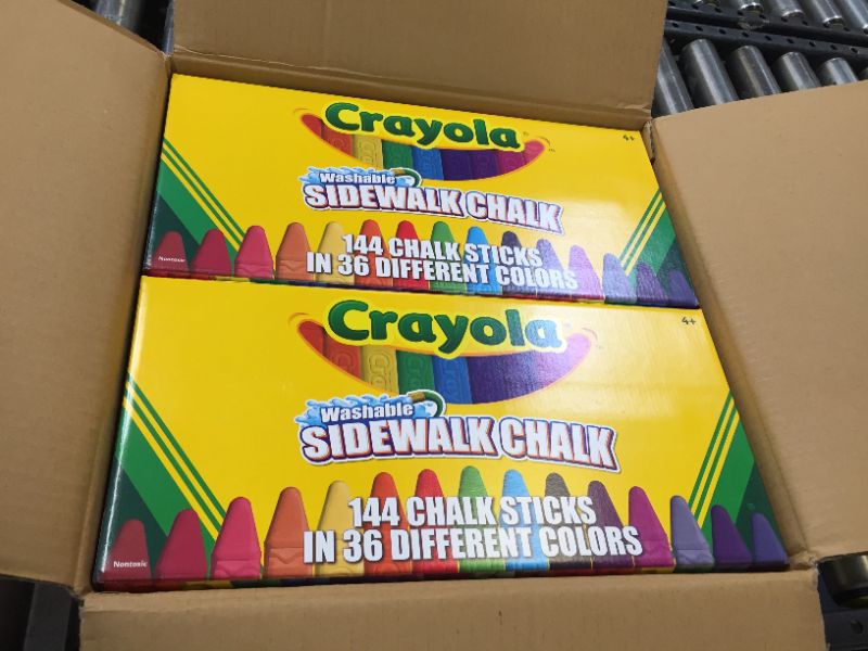 Photo 1 of 2 PACK; Crayola 144ct Washable Sidewalk Chalk
