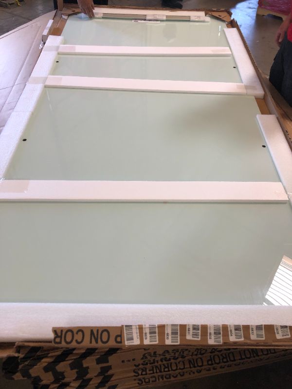 Photo 1 of Quartet® - Glass Board - Infinity Magnetic White Glass Marker Board, - Infinity Magnetic White Glass Marker Board - Glass - 96in. x 48in. - White
