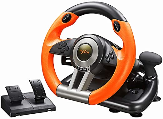 Photo 1 of Racing Wheel,PXN V3II 180 Degree Universal Usb Car Sim Race Steering Wheel with Pedals for PS3,PS4,Xbox One,Xbox Series X/S,Nintendo Switch (Orange)…