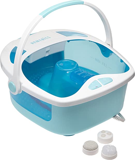 Photo 2 of HoMedics Shower Bliss Foot Spa, Shower Massage Water Jets, Pedicure Center with 3 Attachments, Toe-Touch Control, FB-625H
