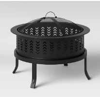 Photo 1 of 26" Chevron Outdoor Wood Burning Fire Pit - Threshold™
