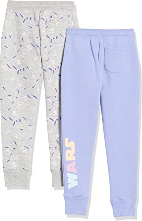 Photo 1 of Spotted Zebra Disney | Marvel | Star Wars | Frozen | Princess Girls and Toddlers' Fleece Jogger Sweatpants, Pack of 2\
(MEDIUM)
