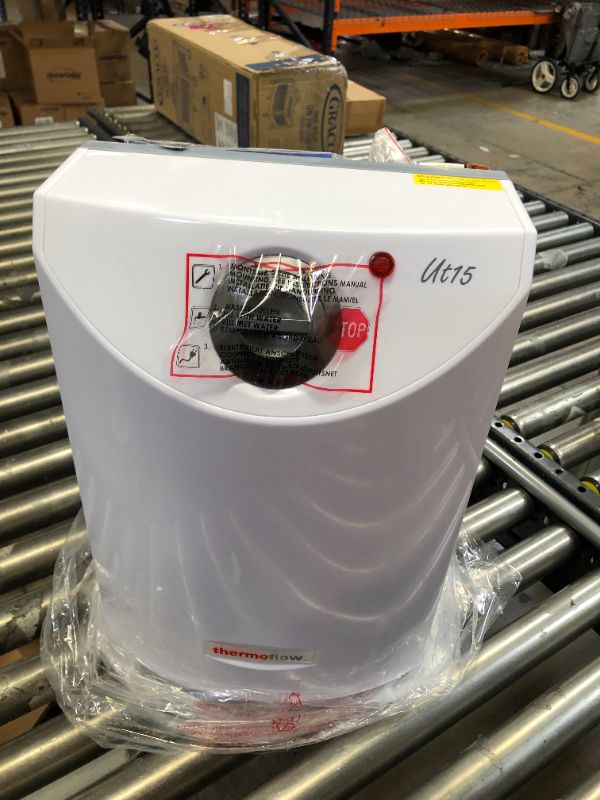 Photo 2 of Thermoflow UT15 4 Gallons 110~120V Corded Electric Mini-Tank Water Heater Under Sink 110V ~ 120V, 1.5kW at 120 Volts
