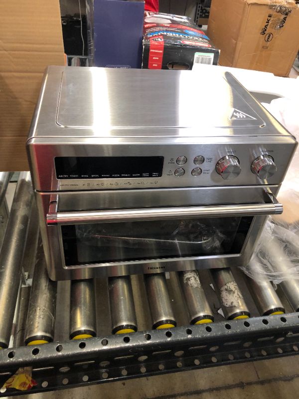 Photo 1 of HISSUN Toaster Oven,26.4QT Convection Air Fryer Oven, 10 in 1 Dehydrator/Toast/Bake/Broil/Roast/Pizza Settings,1750W 6 Slice Countertop Pizza oven Stainless Steel
