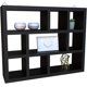 Photo 1 of Floating Wall Home Decor Shelves; 3 Tier Corner Cube Wall Mounted Hanging Book Shelf Decor for Bedroom and Living Room; 16.6 x 2.8 x 11.9 Inches (LxWxH) (Black)
