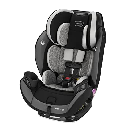 Photo 1 of Evenflo EveryStage DLX All-In-One Convertible Car Seat for Infants & Toddlers, Rear Facing, Forward Facing, Canyons Gray
