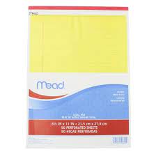 Photo 1 of Mead Legal Pad, Wide Ruled, 8.5in X 11in, 50 Sheets, Canary
3PACK