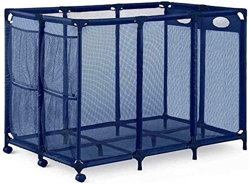 Photo 1 of Essentially Yours Pool Noodles Holder, Toys, Floats, Balls and Floats Equipment Mesh Rolling Storage Organizer Bin , XXL, BlueMesh / Blue PVC Style 

