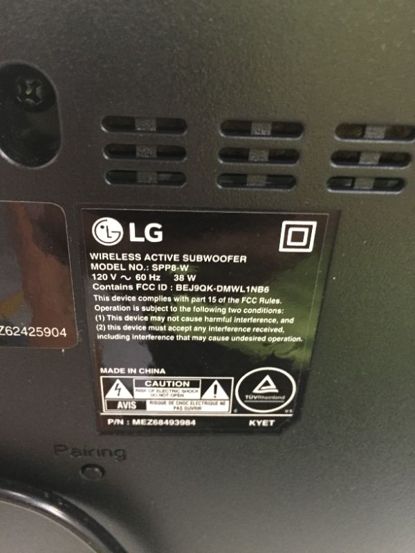 Photo 7 of LG SP9YA 5.1.2 Ch Dolby Atmos Soundbar with Wireless Subwoofer (2021)
