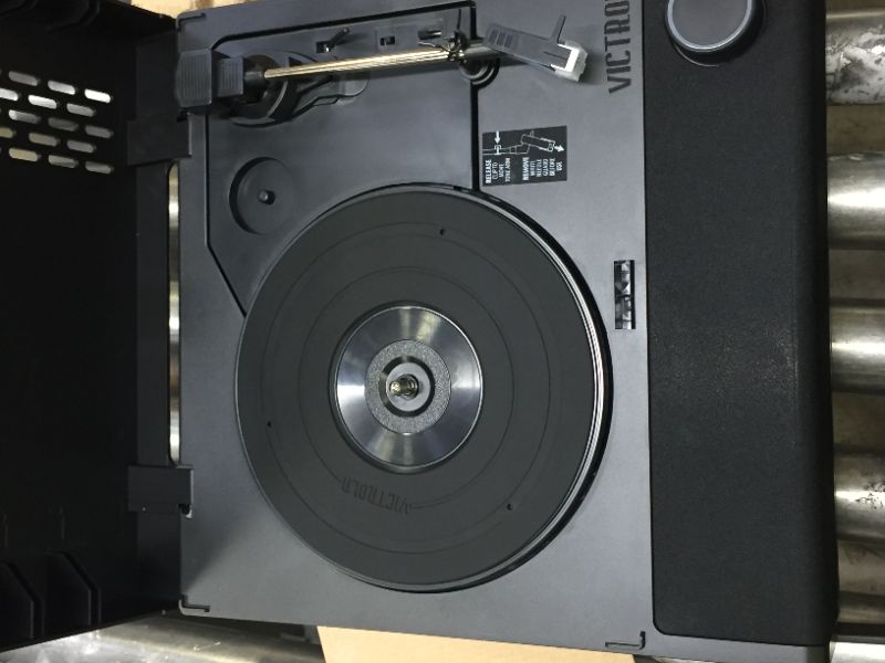 Photo 1 of Victrola Revolution GO 3-Speed Bluetooth Portable Record Player with Built-in Speakers | Black VSC-750SB-BLK
