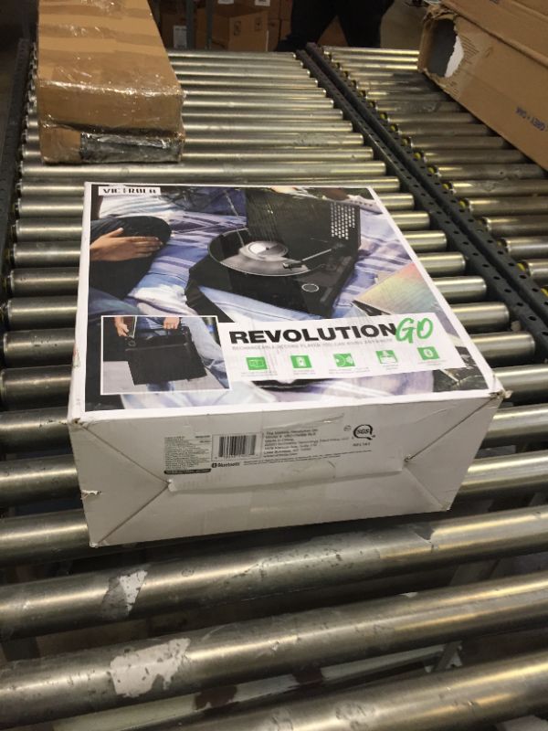 Photo 1 of Victrola Revolution GO 3-Speed Bluetooth Portable Record Player with Built-in Speakers | Black VSC-750SB-BLK
