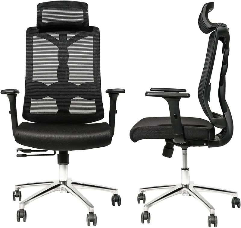 Photo 1 of Ergonomic Office Chair, Computer Chair with Neck and Lumbar Support, Black
