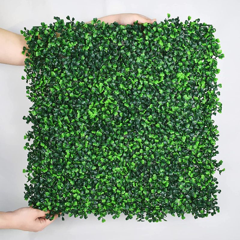 Photo 1 of 12 Pcs 20"X20" Boxwood Hedge Panels Green Wall