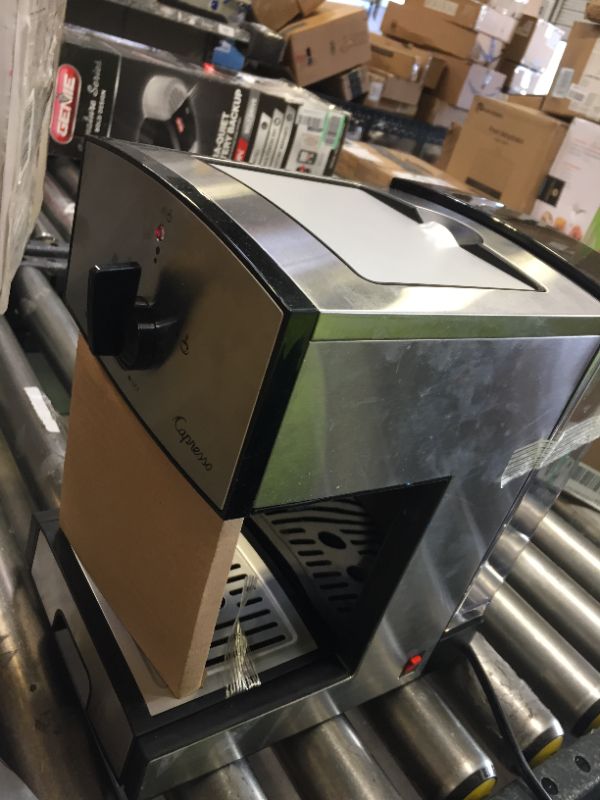 Photo 5 of CAPRESSO 117.05 Black/Silver Dual Drip 42 oz. Espresso Machine